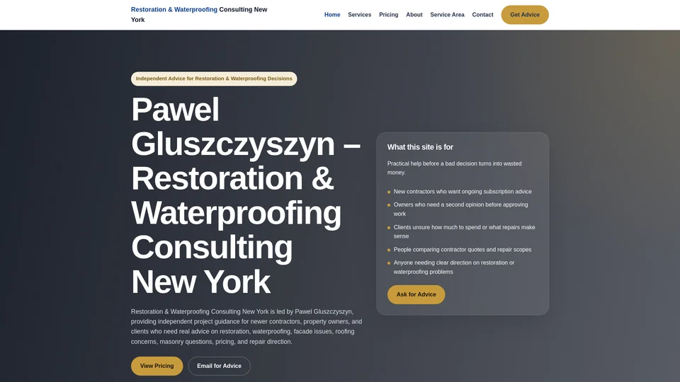 Homepage snapshot at launch