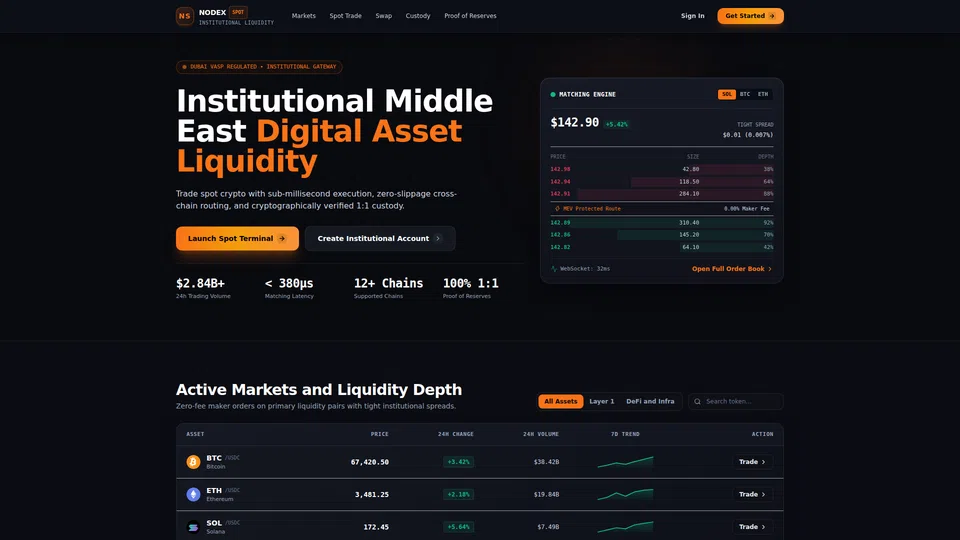 Homepage snapshot at launch