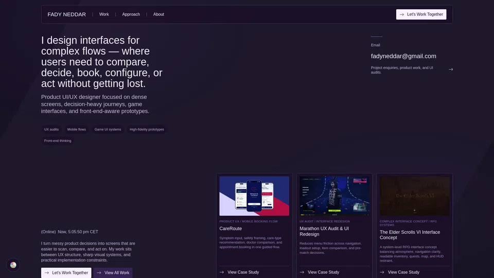 Homepage snapshot at launch