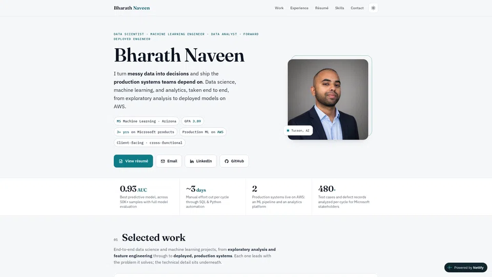 Homepage snapshot at launch