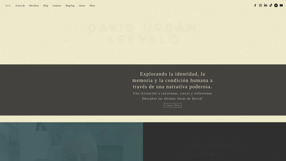 Homepage snapshot at launch