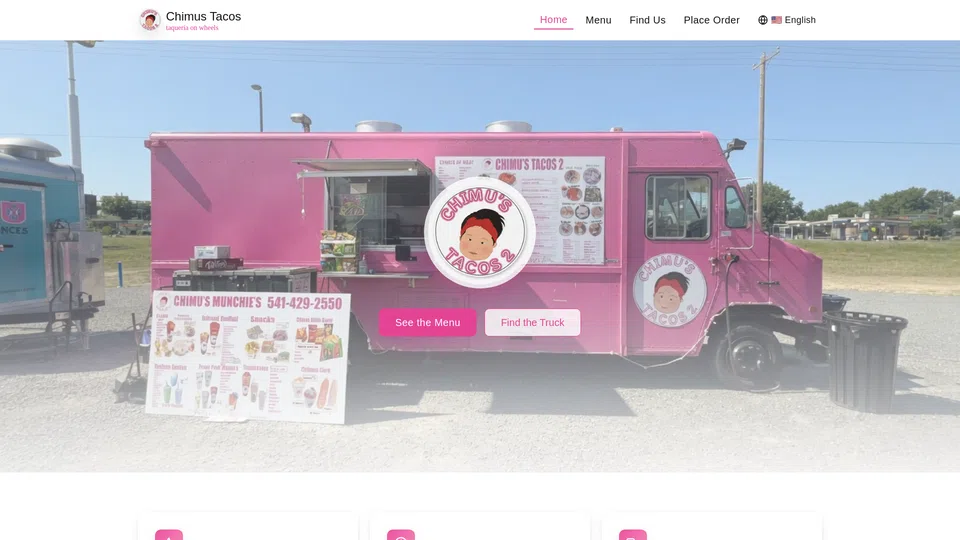Homepage snapshot at launch