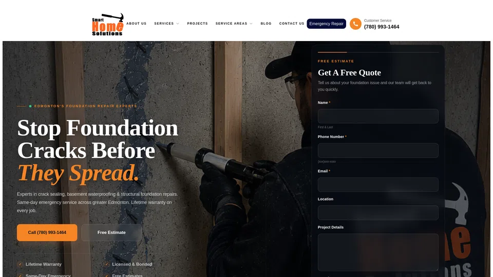 Homepage snapshot at launch