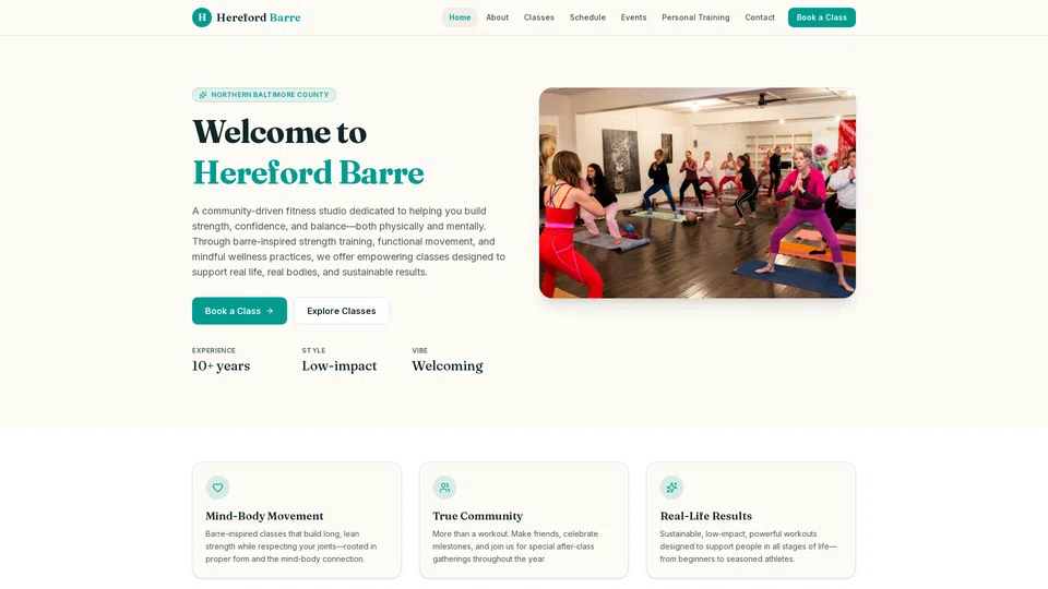 Homepage snapshot at launch