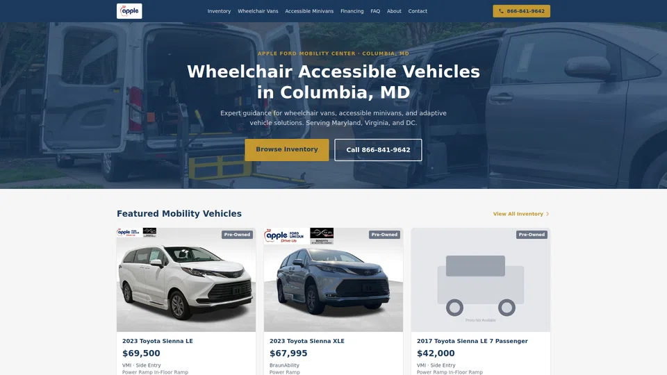 Homepage snapshot at launch