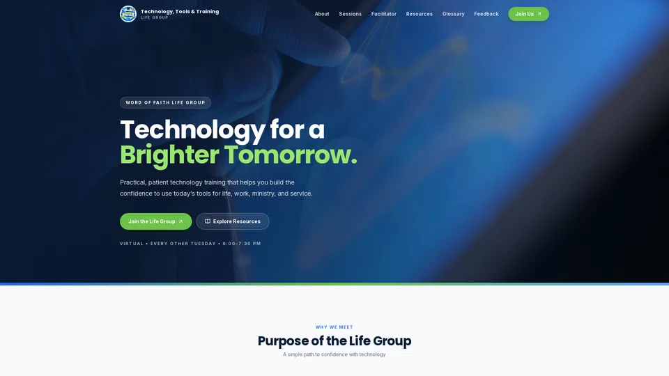 Homepage snapshot at launch