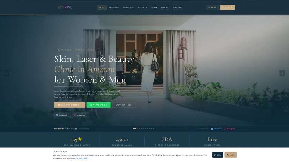 Homepage snapshot at launch