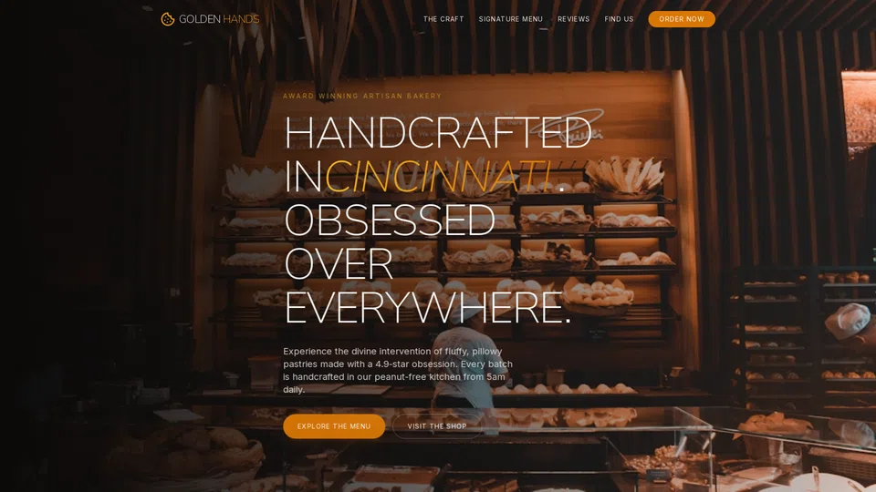 Homepage snapshot at launch