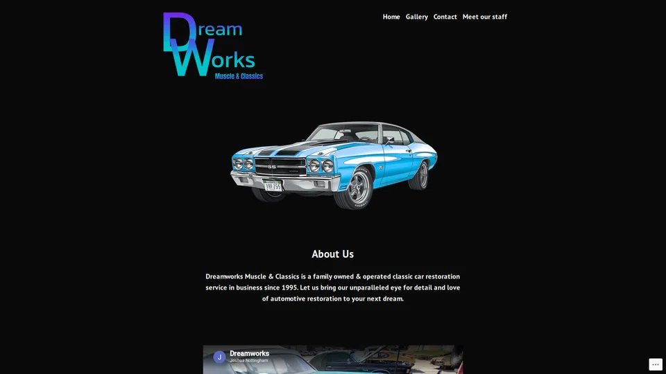 Homepage snapshot at launch