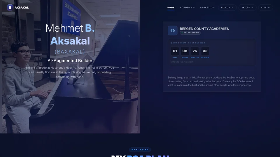 Homepage snapshot at launch
