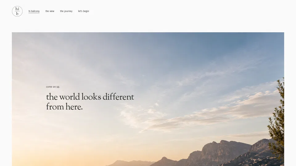 Homepage snapshot at launch