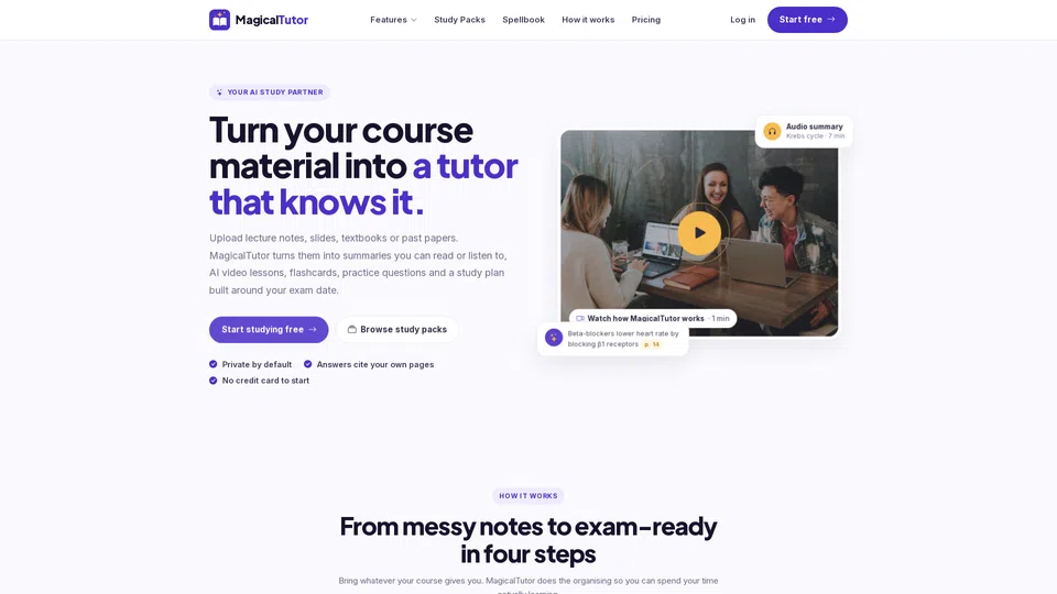 Homepage snapshot at launch