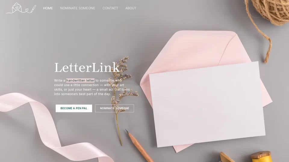 Homepage snapshot at launch