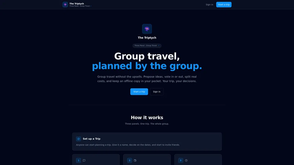 Homepage snapshot at launch