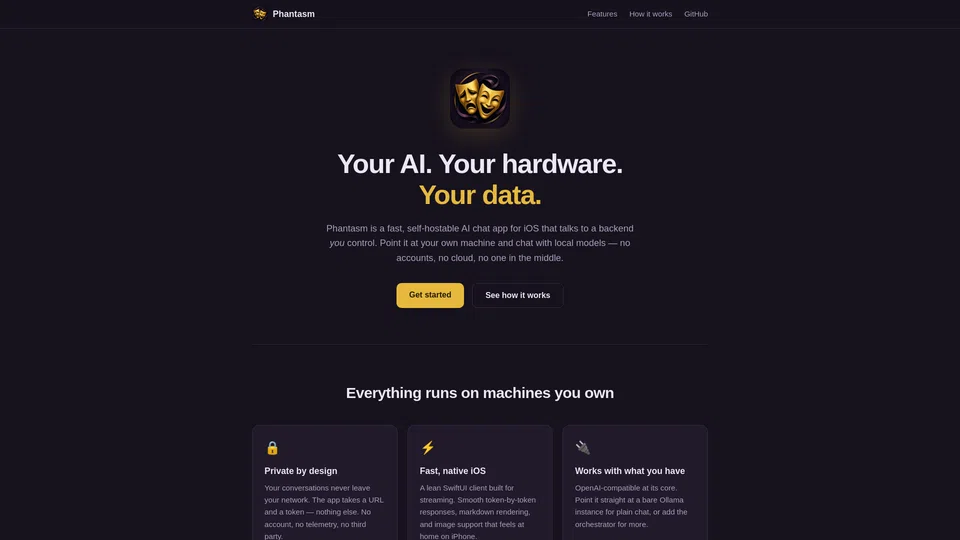 Homepage snapshot at launch