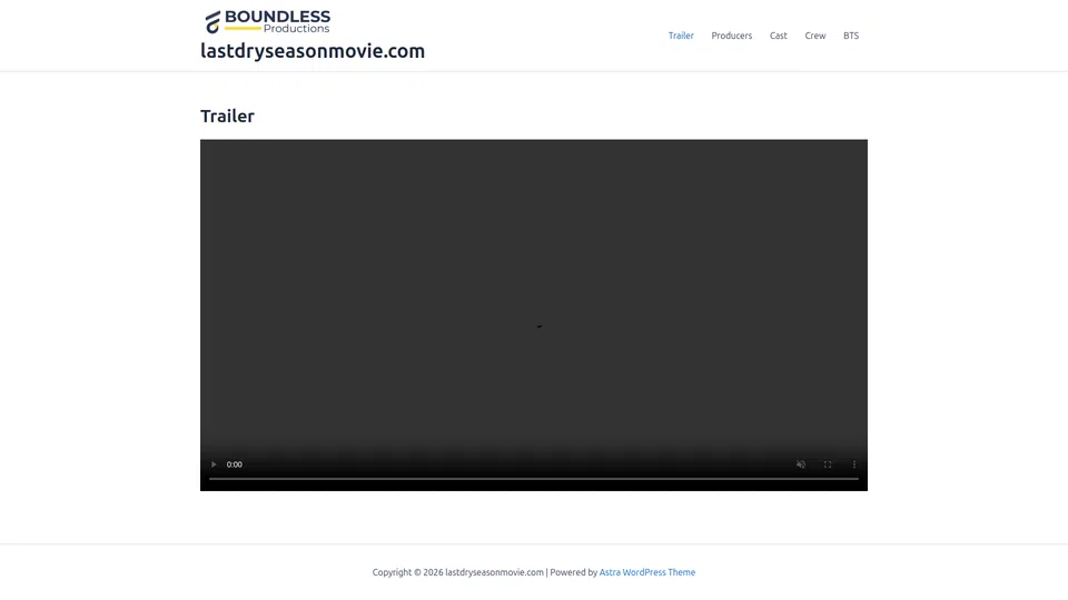 Homepage snapshot at launch