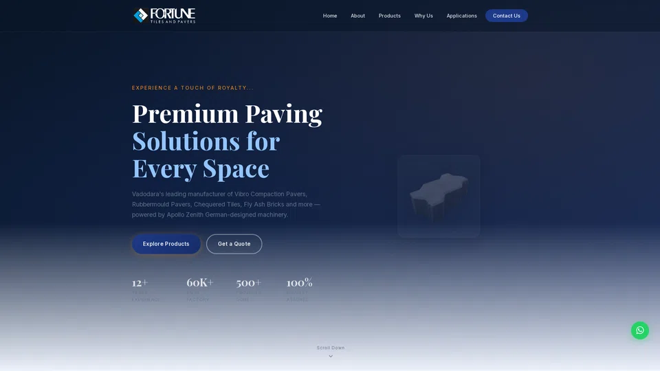 Homepage snapshot at launch