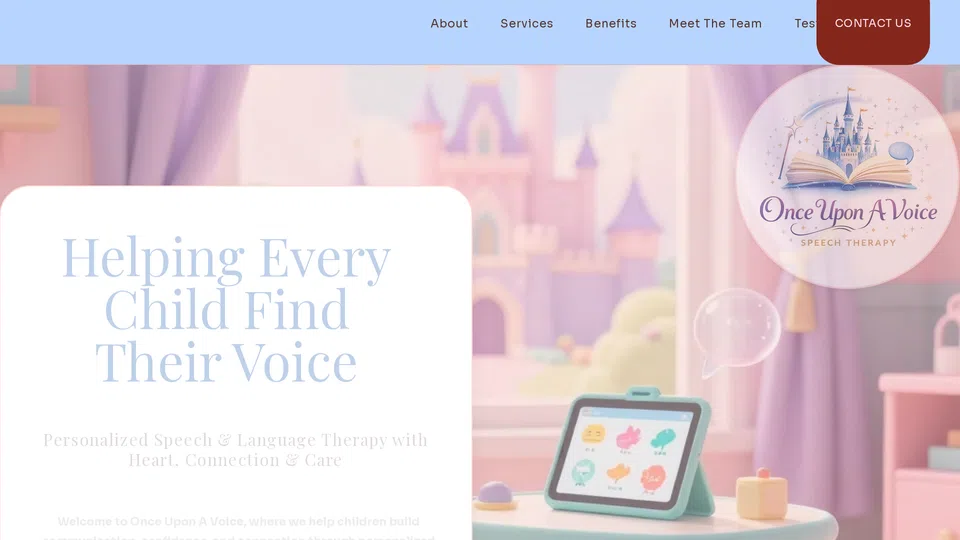 Homepage snapshot at launch