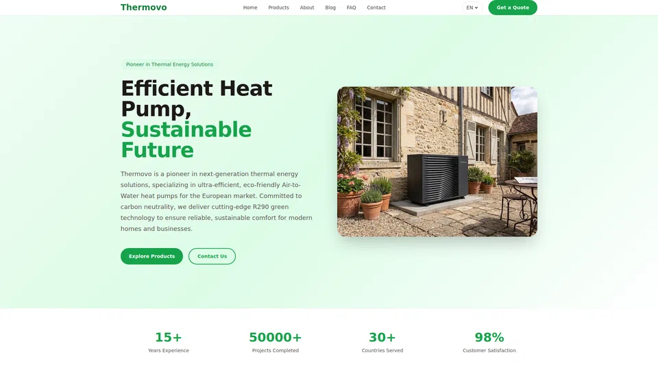 Homepage snapshot at launch