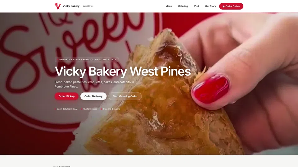 Homepage snapshot at launch