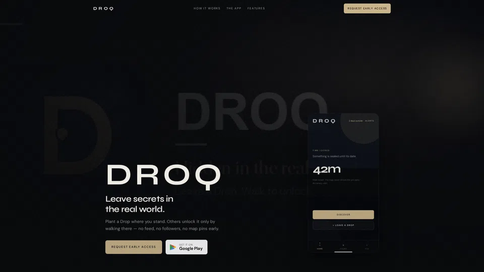 Homepage snapshot at launch