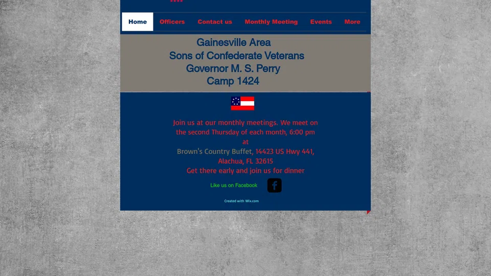 Homepage snapshot at launch