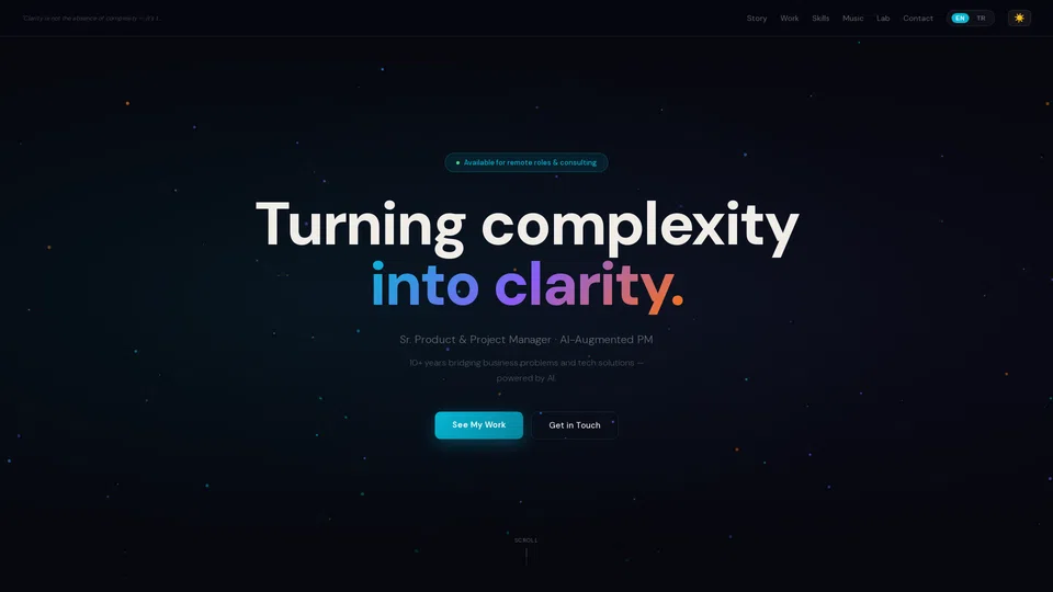 Homepage snapshot at launch