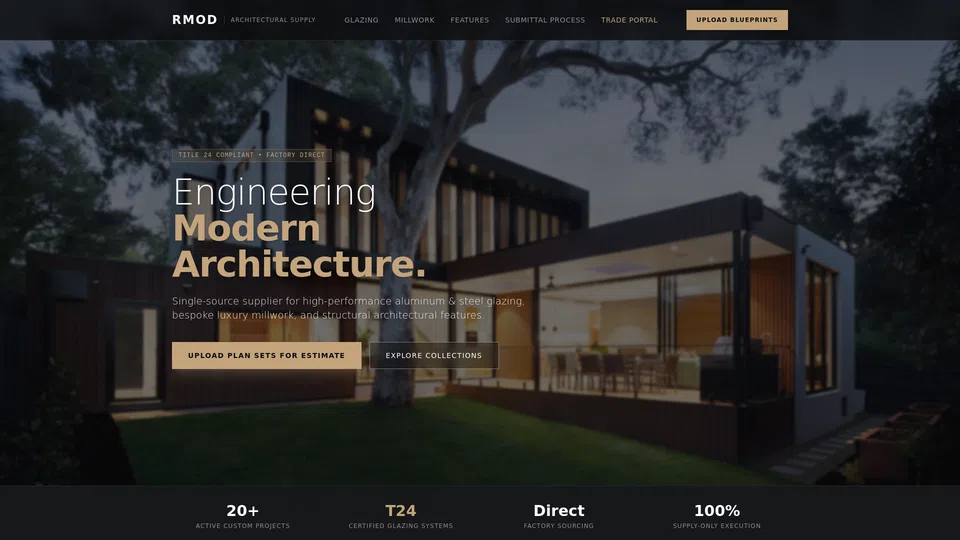Homepage snapshot at launch