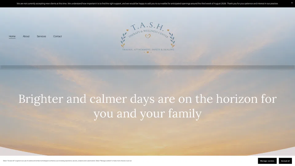 Homepage snapshot at launch