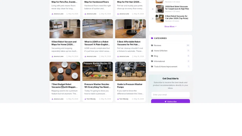 Homepage snapshot at launch