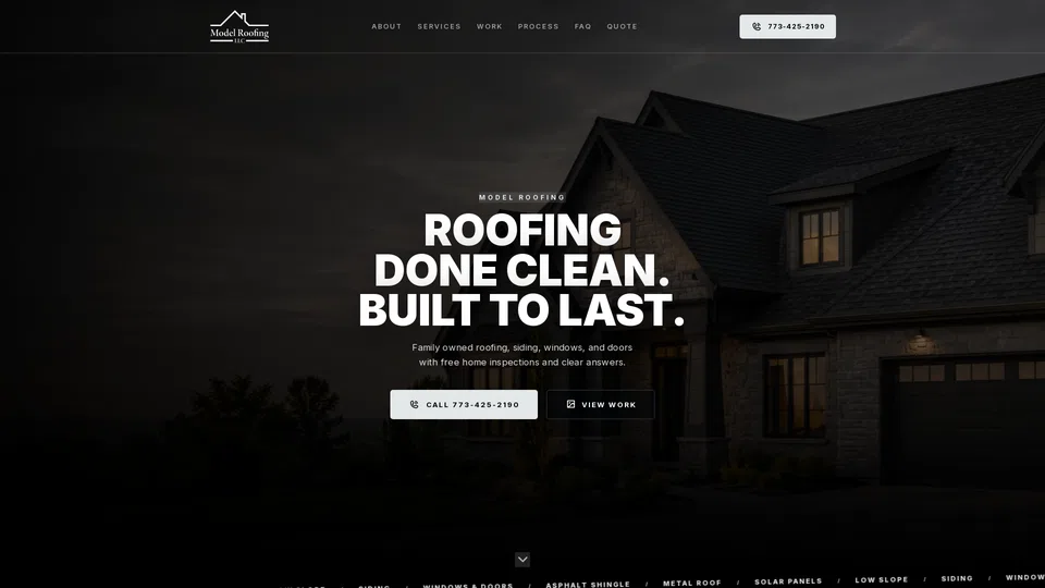 Homepage snapshot at launch