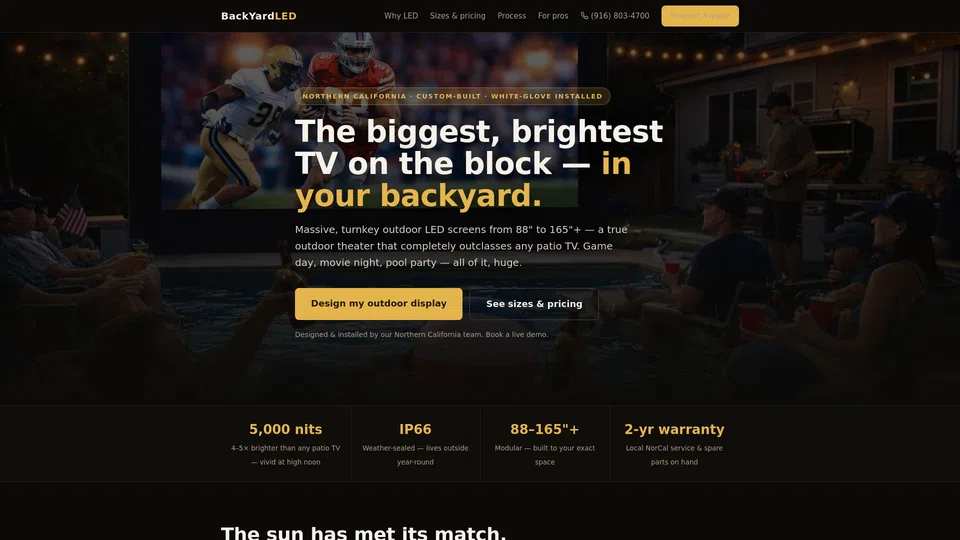 Homepage snapshot at launch