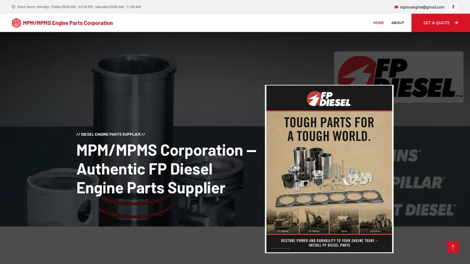 Homepage snapshot at launch
