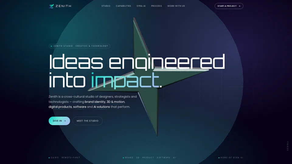 Homepage snapshot at launch