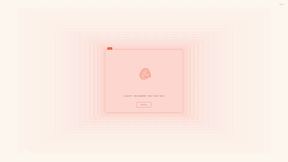 Homepage snapshot at launch
