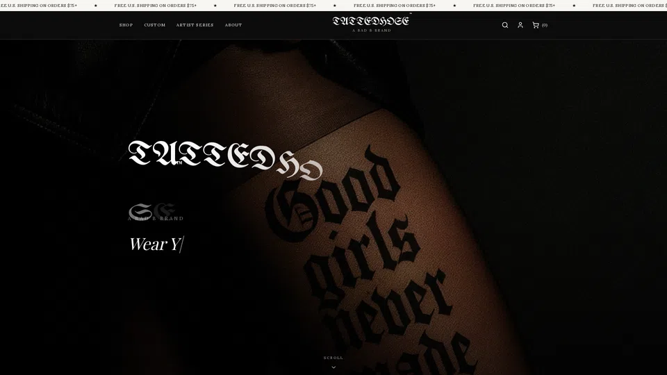 Homepage snapshot at launch