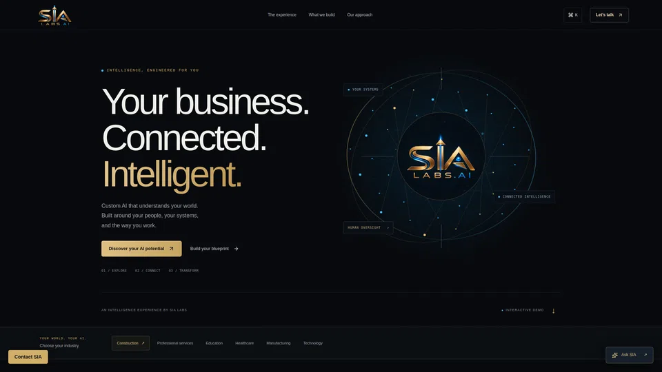 Homepage snapshot at launch