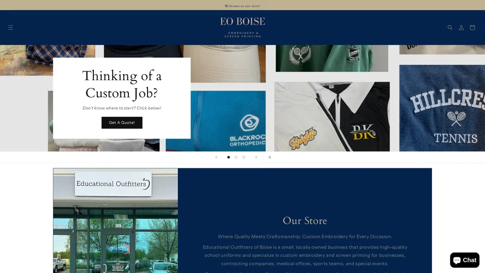 Homepage snapshot at launch