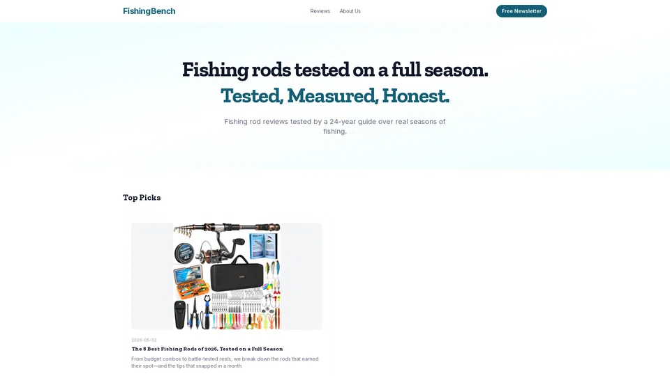 Homepage snapshot at launch