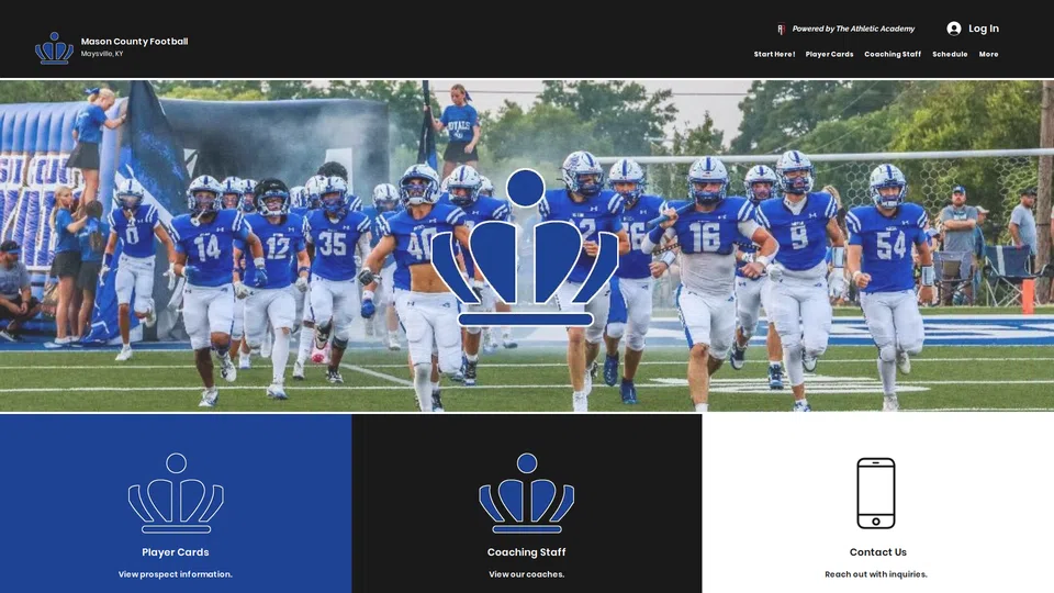 Homepage snapshot at launch