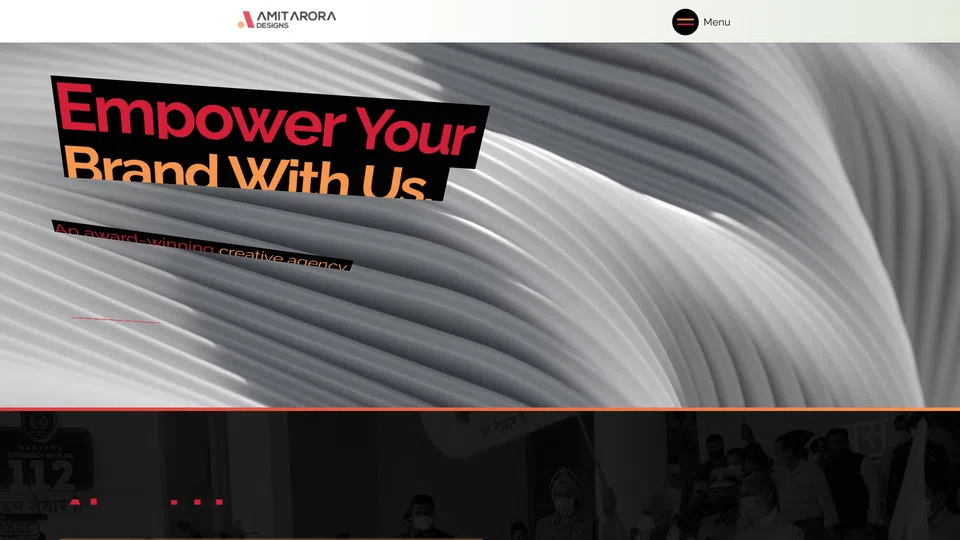 Homepage snapshot at launch