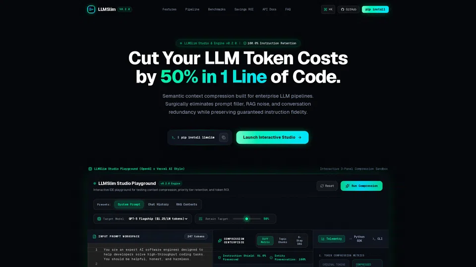 Homepage snapshot at launch