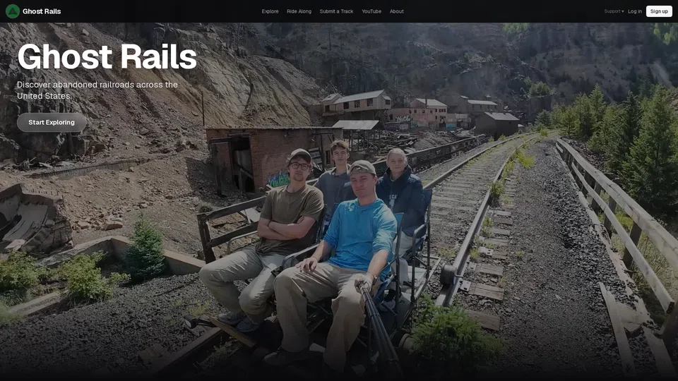 Homepage snapshot at launch