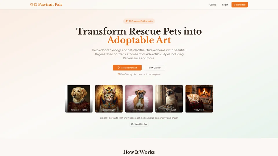 Homepage snapshot at launch
