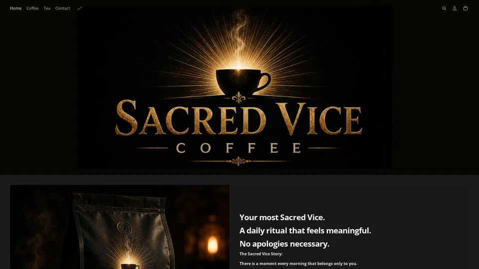 Homepage snapshot at launch