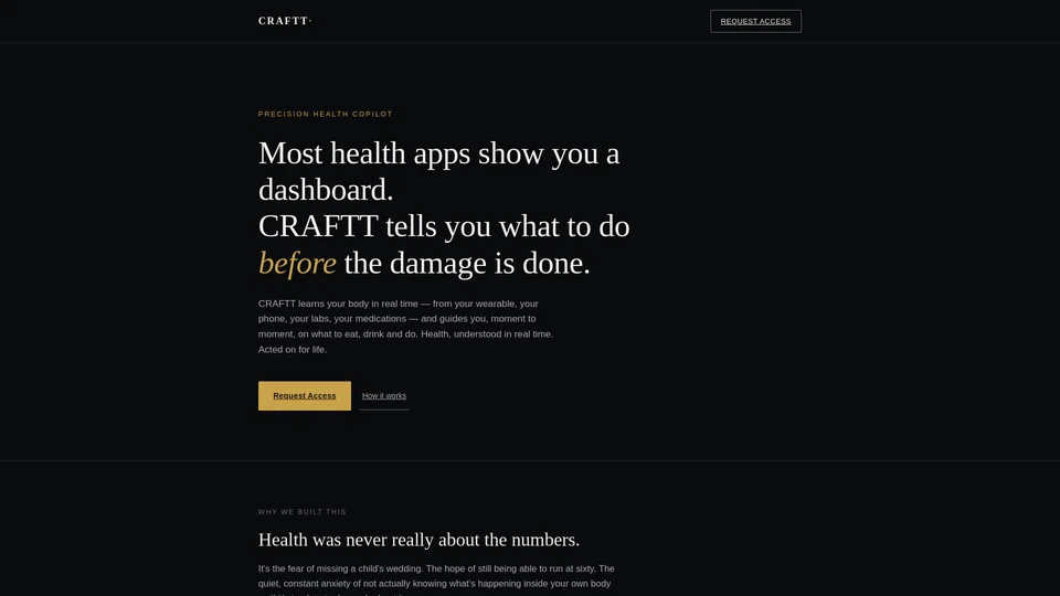 Homepage snapshot at launch