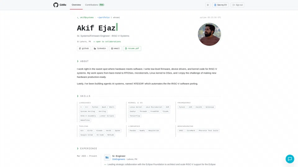 Homepage snapshot at launch