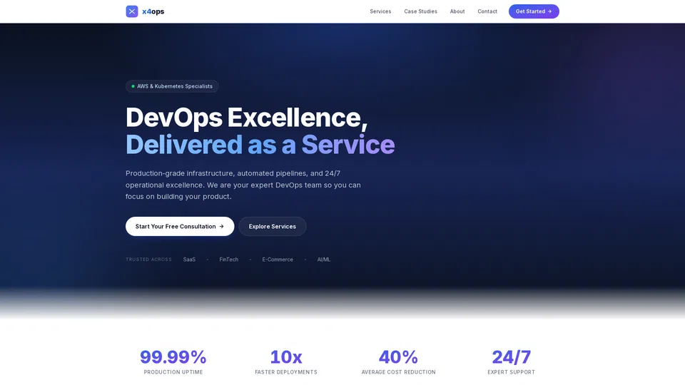 Homepage snapshot at launch