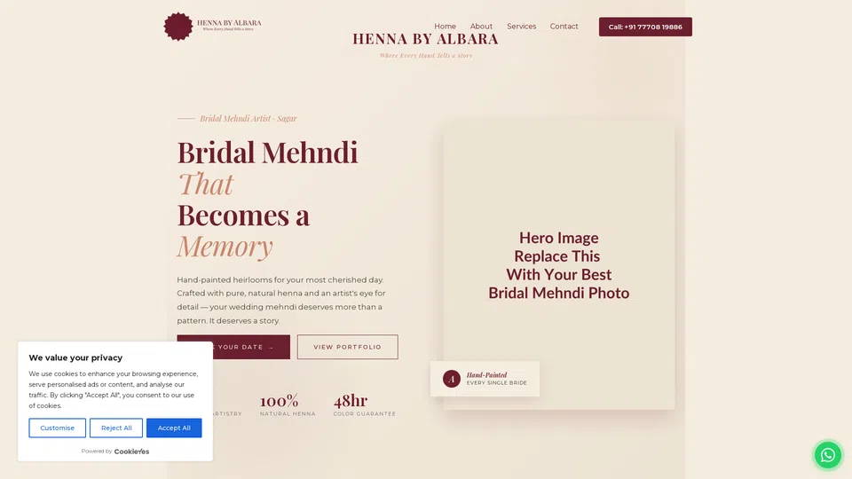 Homepage snapshot at launch