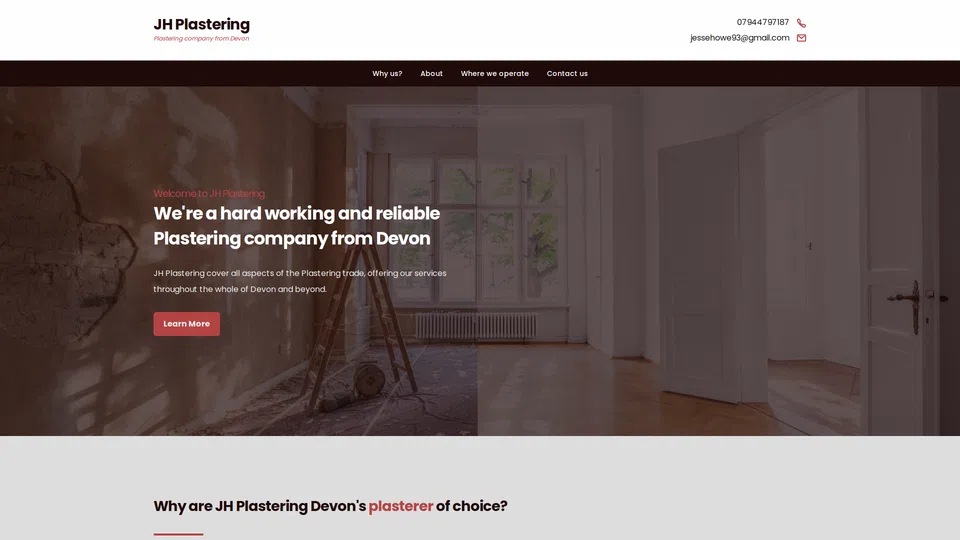 Homepage snapshot at launch